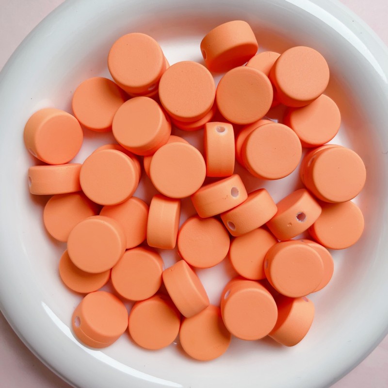 10 Hạt Cao Su 16mm Tự Làm Trang Sức / Móc Khóa / Điện Thoại