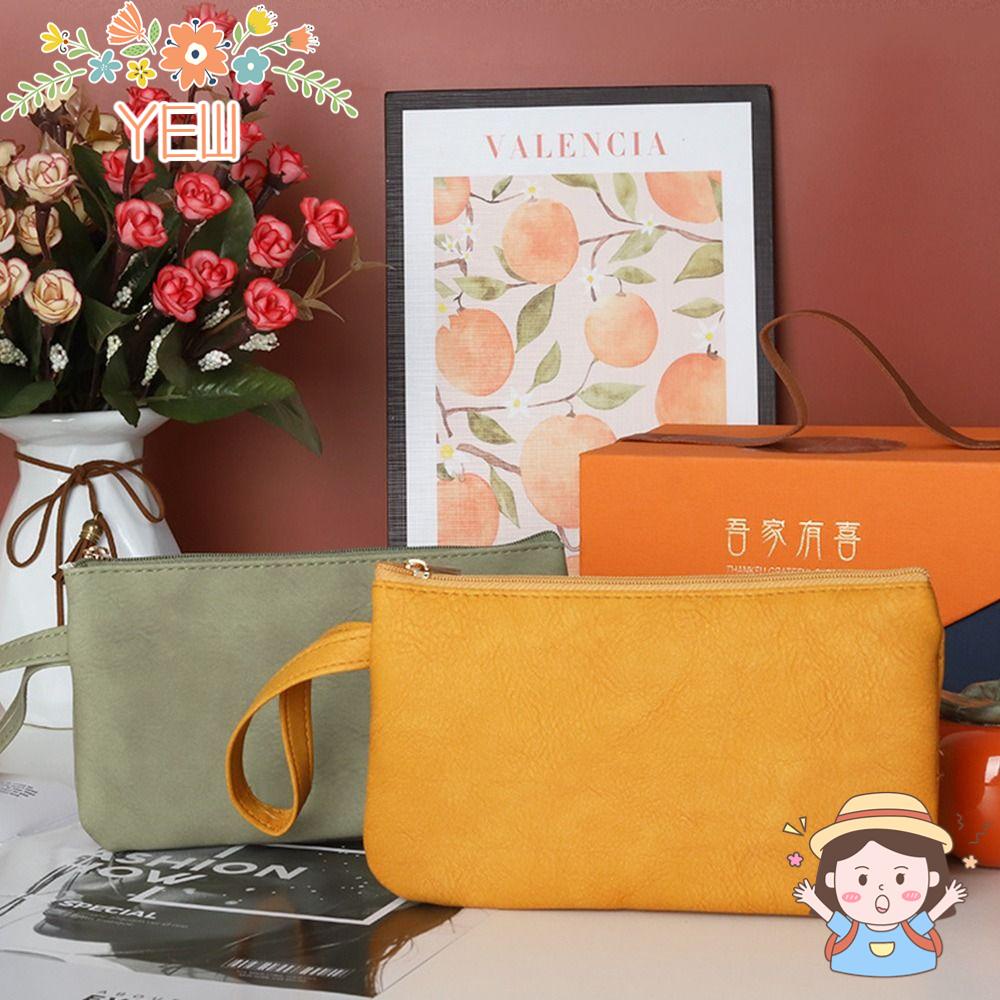 Túi Đựng Mỹ Phẩm / Tiền Xu / Thẻ Bằng Da PU Tiện Dụng Mang Theo