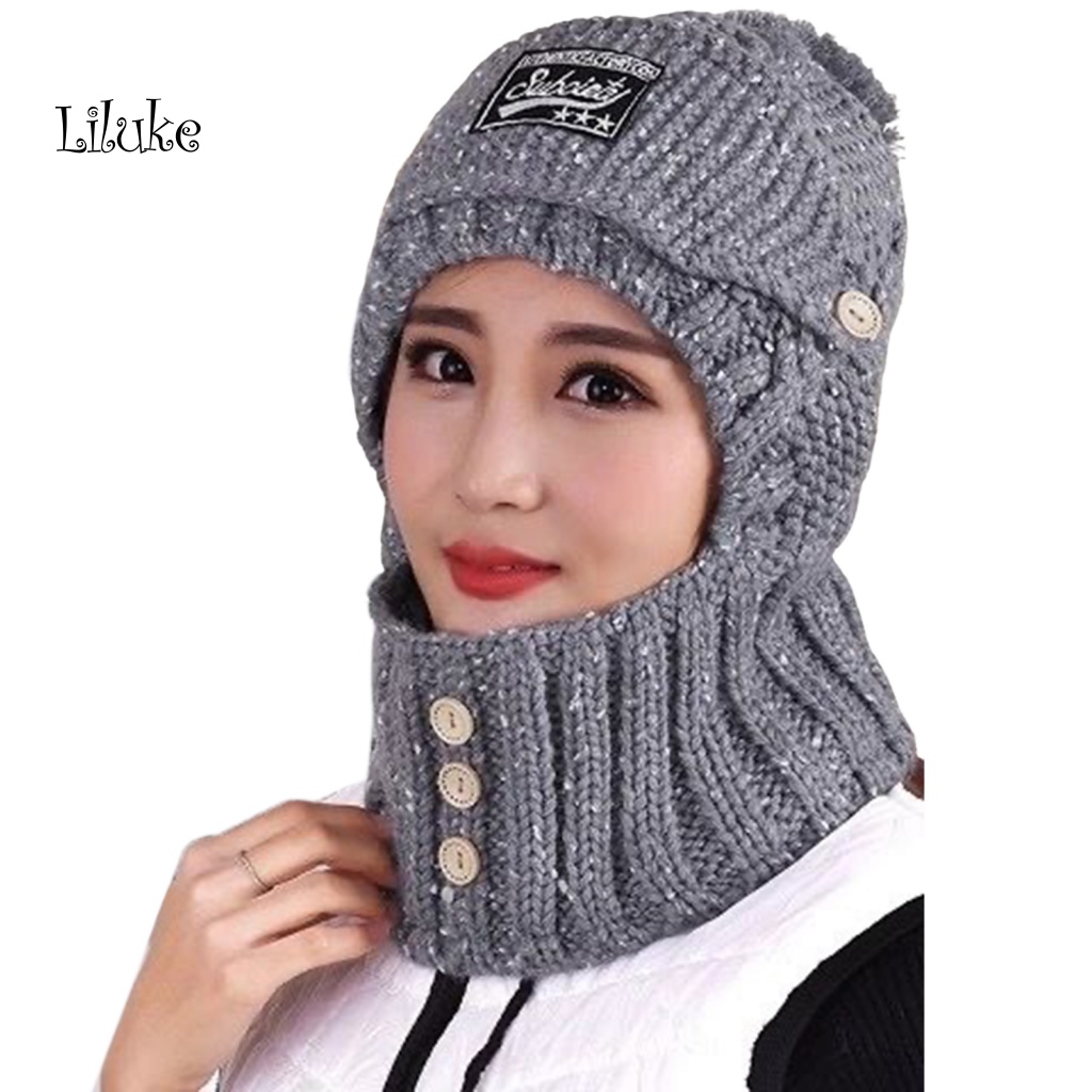 Mũ Beanie Trùm Đầu Màu Sắc Xinh Xắn Cho Nữ