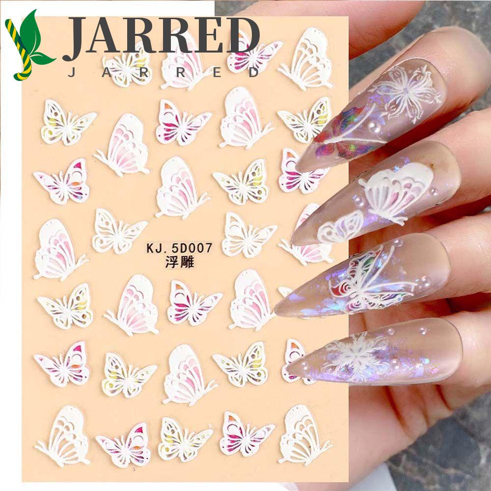 Hình Dán Trang Trí Móng Tay Hình Bướm Nhiều Màu Sắc