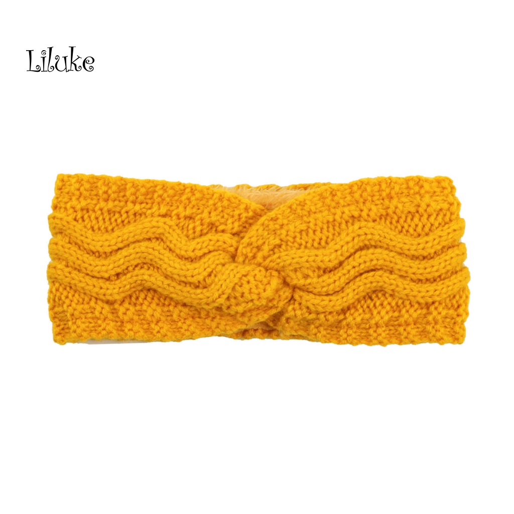 Băng Đô Cài Tóc Vải Len Co Giãn Màu Sắc Thời Trang Cho Nữ