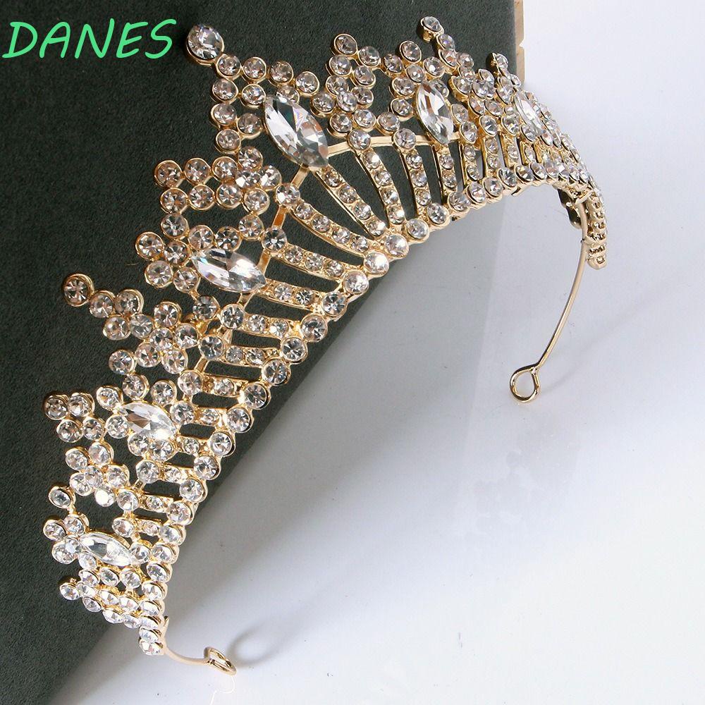 Vương Miện Công Chúa Thời Trang Ngọt Ngào Cho Cô Dâu|Băng Đô Cài Tóc Bằng Hợp Kim Phong Cách Hàn Quốc Cho Cô Dâu