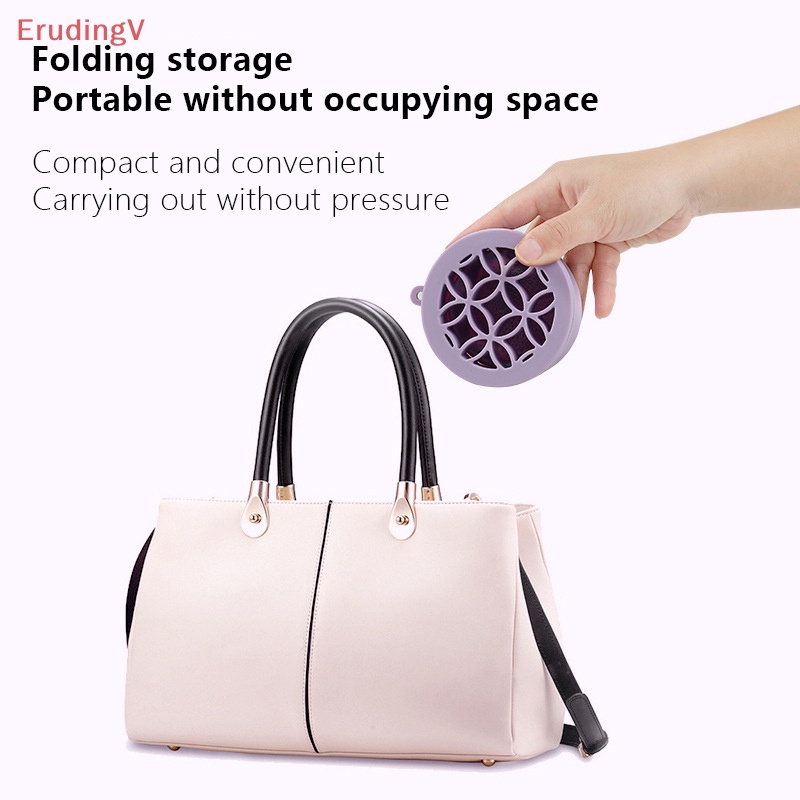 Giá Silicone Phơi Khô Cọ Trang Điểm Gấp Gọn Tiện Lợi