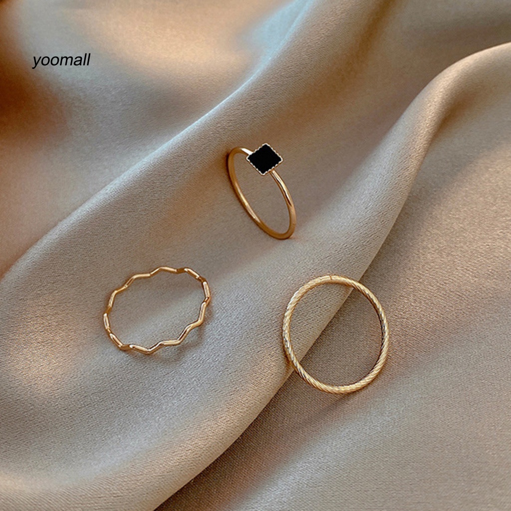 Bộ 5 / 3 Nhẫn Đeo Ngón Tay Chống Mòn Thời Trang Dành Cho Nữ