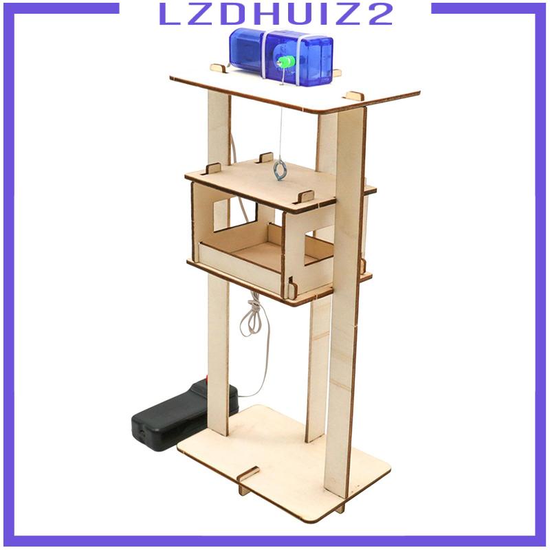 Đồ Chơi Thí Nghiệm Thang Máy Bằng Gỗ DIY