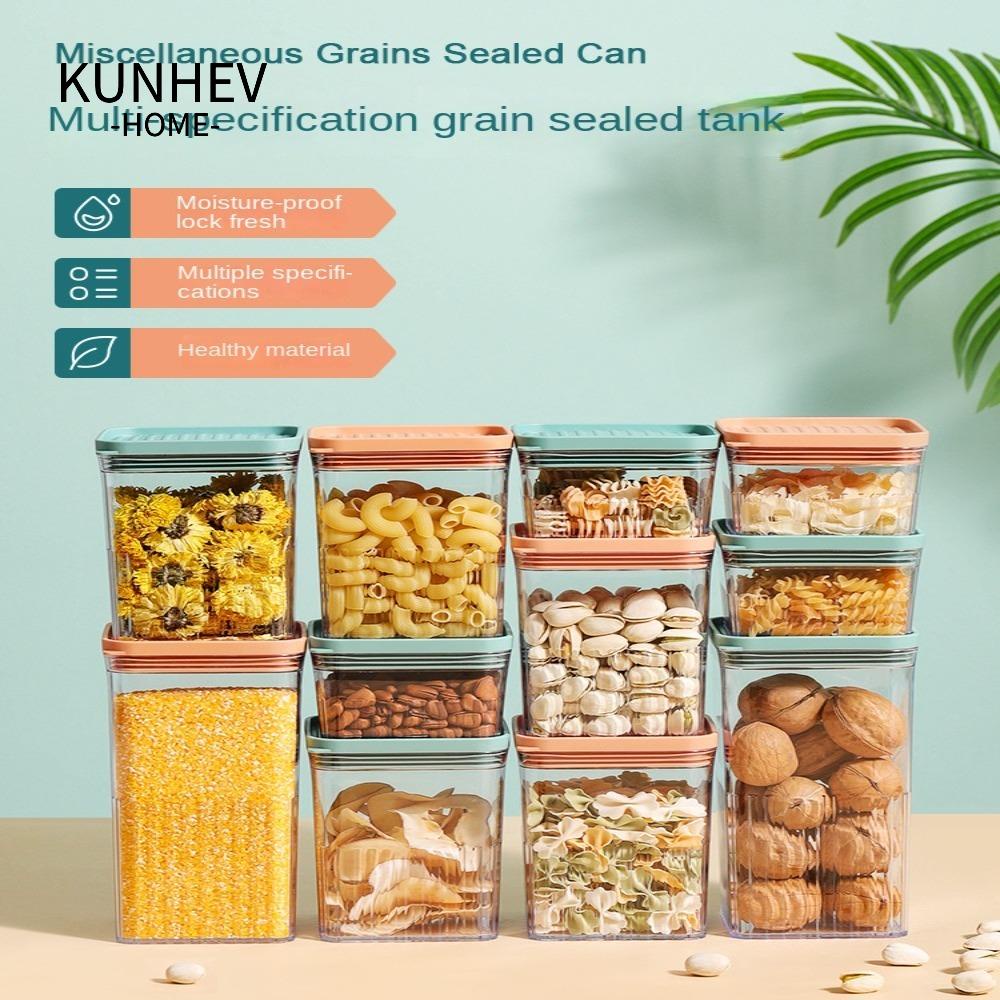 KUNHEV Hộp Đựng Thực Phẩm Có Nắp Chống Ẩm Tiện Dụng
