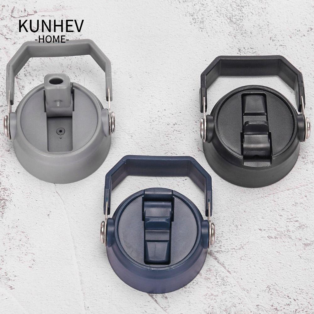 KUNHEV Vỏ Bọc Bình Nước Bằng Kim Loại Có Nắp Đậy Tiện Dụng