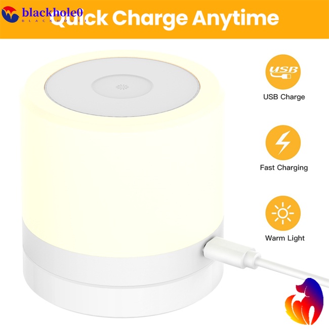 Đèn Ngủ RGB 7 Màu Sắc Tùy Chọn Có Thể Sạc Lại Bằng Cổng USB Kèm Móc Tiện Dụng