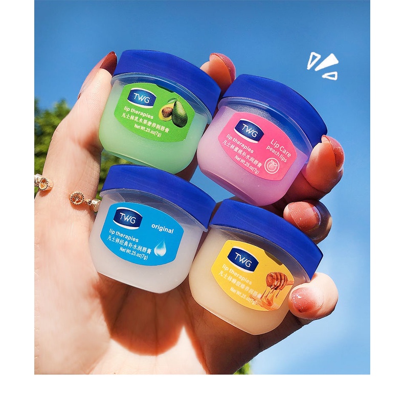Son Dưỡng Ẩm Vaseline Tẩy Tế Bào Chết Làm Mờ Vân Môi/Dưỡng môi VANCILIN 7g dạng hũ LOẠI RẺ cho KHÁCH SỈ đủ vị  Sáp Son Dưỡng Môi VANCILIN