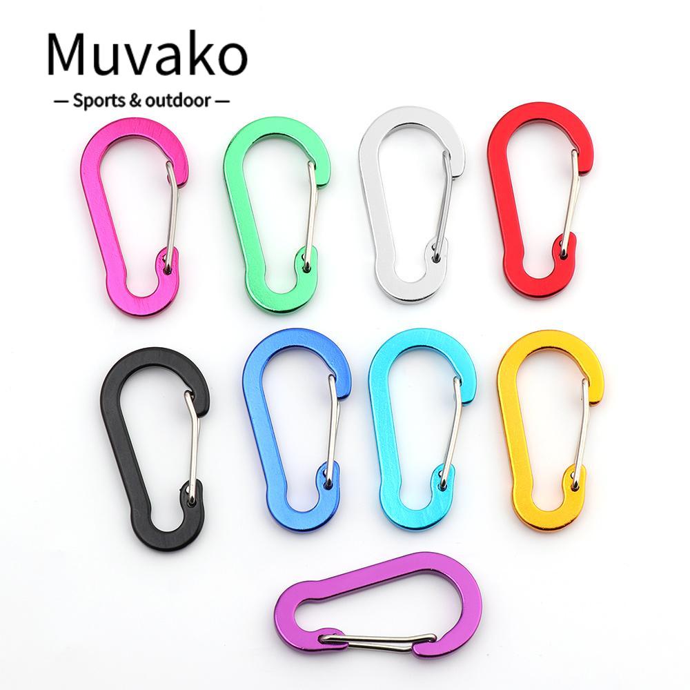 MUVAKO Bộ 5 Móc Khóa Balo Bằng Hợp Kim Nhôm