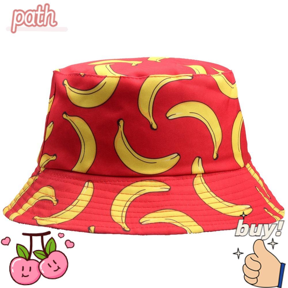 Nón Vành Panama In Họa Tiết Trái Cây Chống Tia Uv Size Lớn Thời Trang Mùa Hè