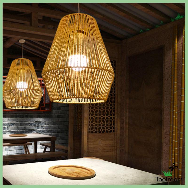 Vỏ Bọc Đèn Lồng Dạng Dây Bện Phong Cách Mộc Mạc Cổ Điển