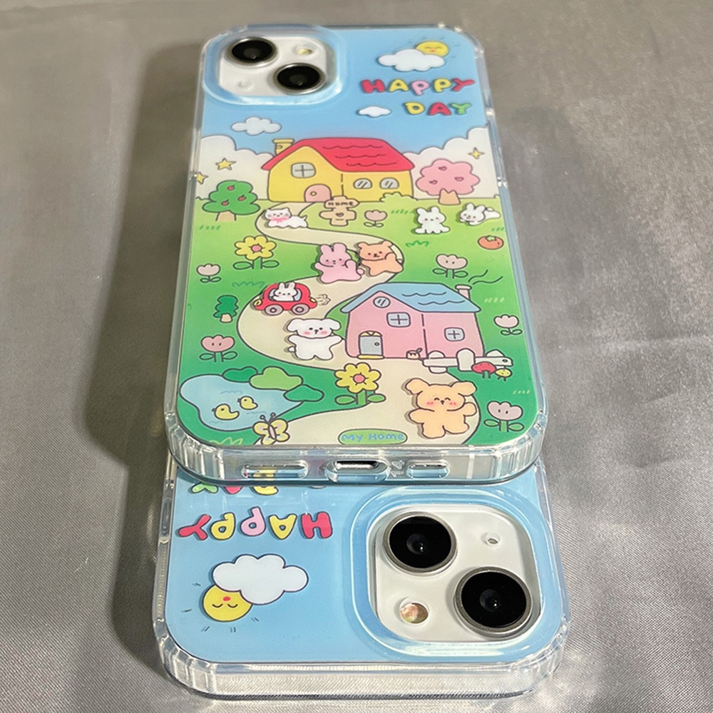 Ốp Điện Thoại TPU Mềm Chống Dấu Vân Tay Chống Rơi Họa Tiết Động Vật Dễ Thương Dành Cho IPhone 11 12 13 14 Pro Max