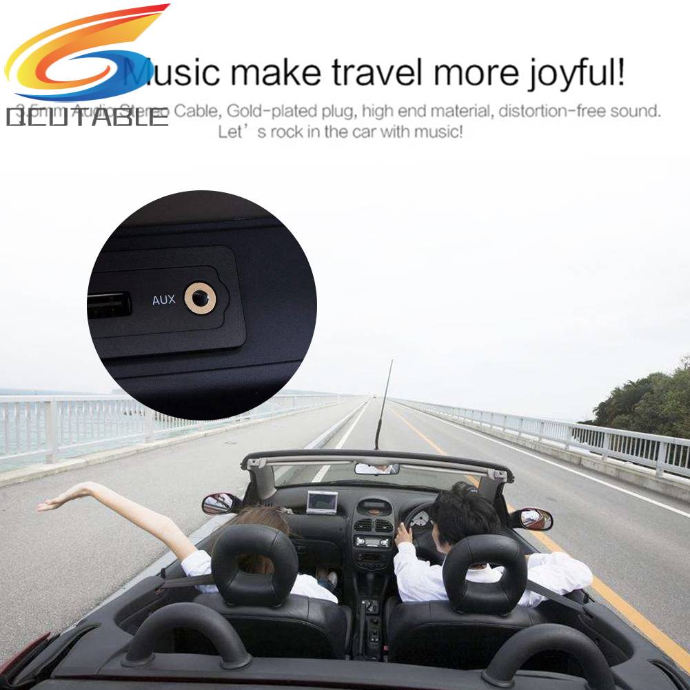 Dây Cáp Âm Thanh 3.5 mm 1 / 8 Sang 1 / 8 AUX Chuyên Dụng Cho Tai Nghe Trên Xe Hơi