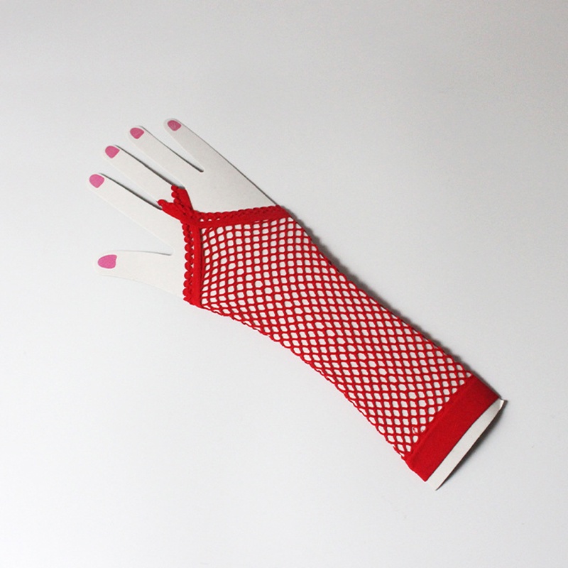 1 Đôi Găng Tay Ren Dài Hở Ngón Quyến Rũ