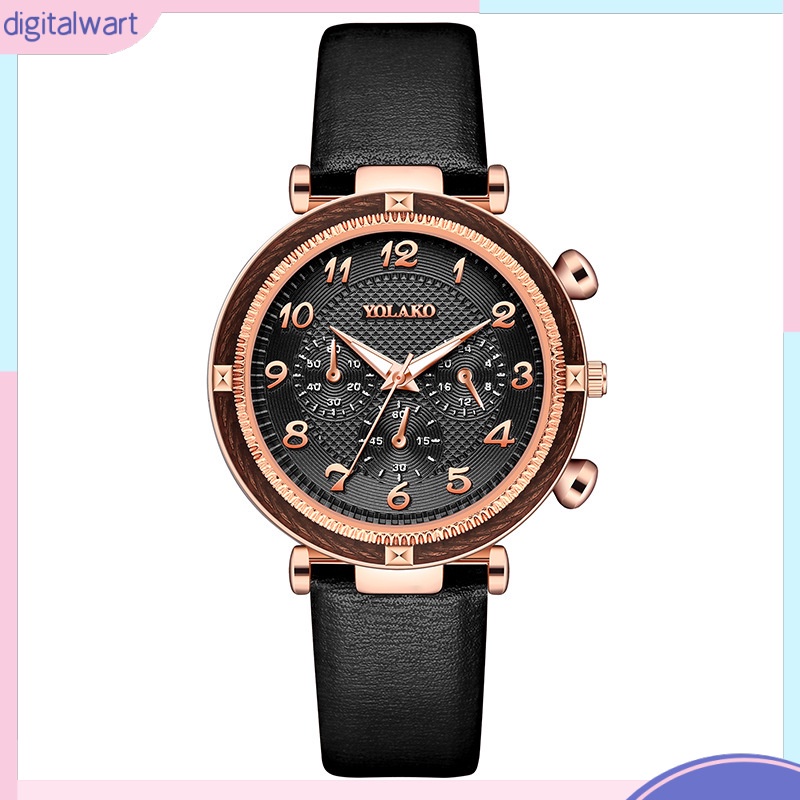 Đồng Hồ Đeo Tay Ba Mắt Kỹ Thuật Số Thời Trang Cho Nữ