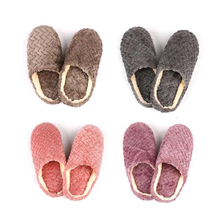 New 1 pair Ladies Women Winter Warm Lined Bedroom House Slippers Shoes