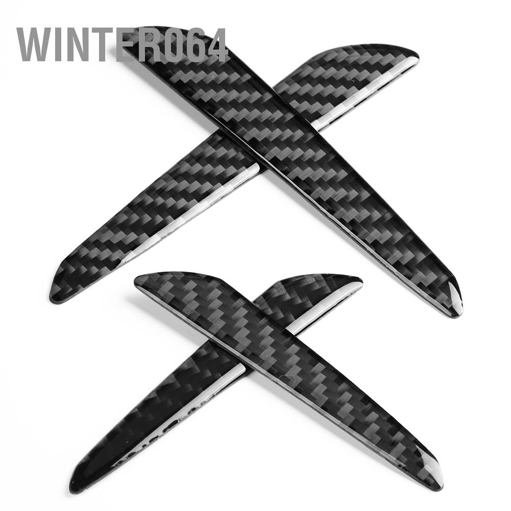 Winter064 4 Sợi Carbon Bảo Vệ Cạnh Cửa Ốp Lưng Dải Viền Bao Xe Ô Tô Đa Năng
