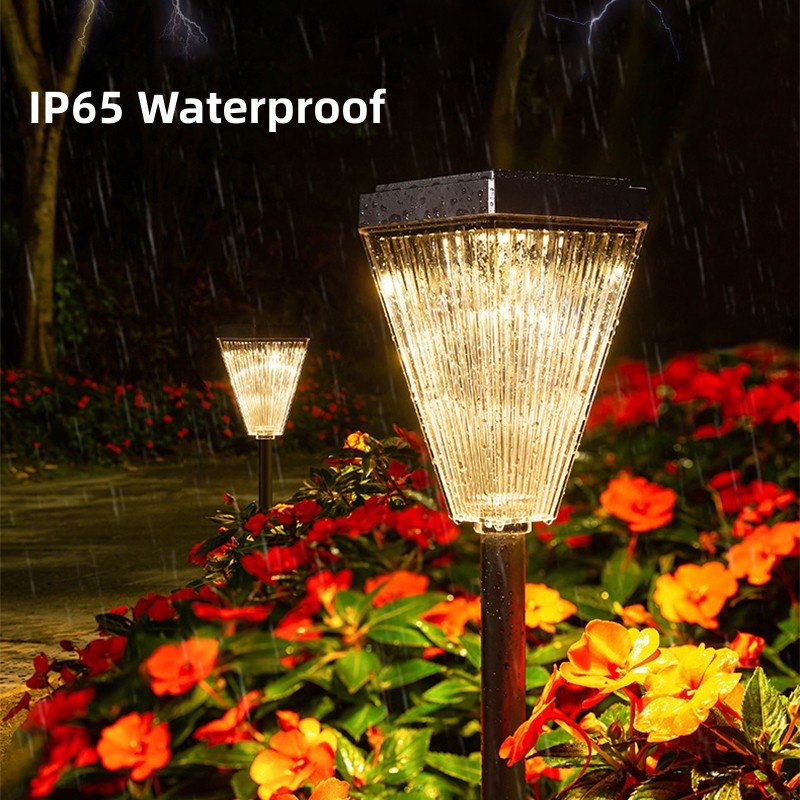 Đèn Led Ba Màu Sắc Sử Dụng Năng Lượng Mặt Trời Chống Thấm Nước Có Thể Điều Chỉnh Trang Trí Sân Vườn / Hàng Rào