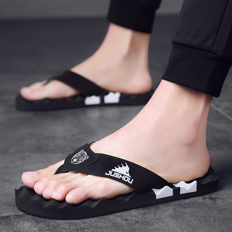 38-45 dép tông dép xốp dép đi biển nam dép đen Dép chống trượt giày sục nam tông nam không thấm nước dép nam