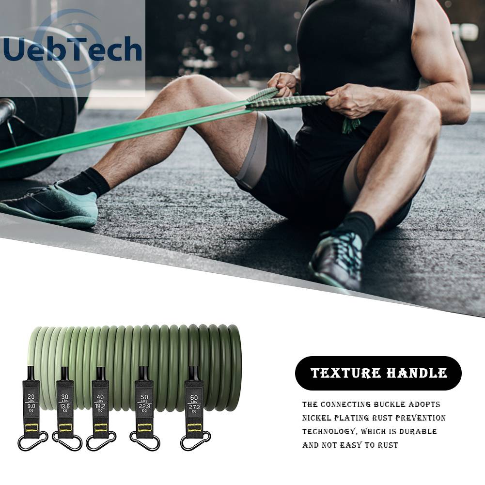 Set 11 Dụng Cụ Dây Kéo Đàn Hồi Hỗ Trợ Tập Thể Hình Chống Trượt