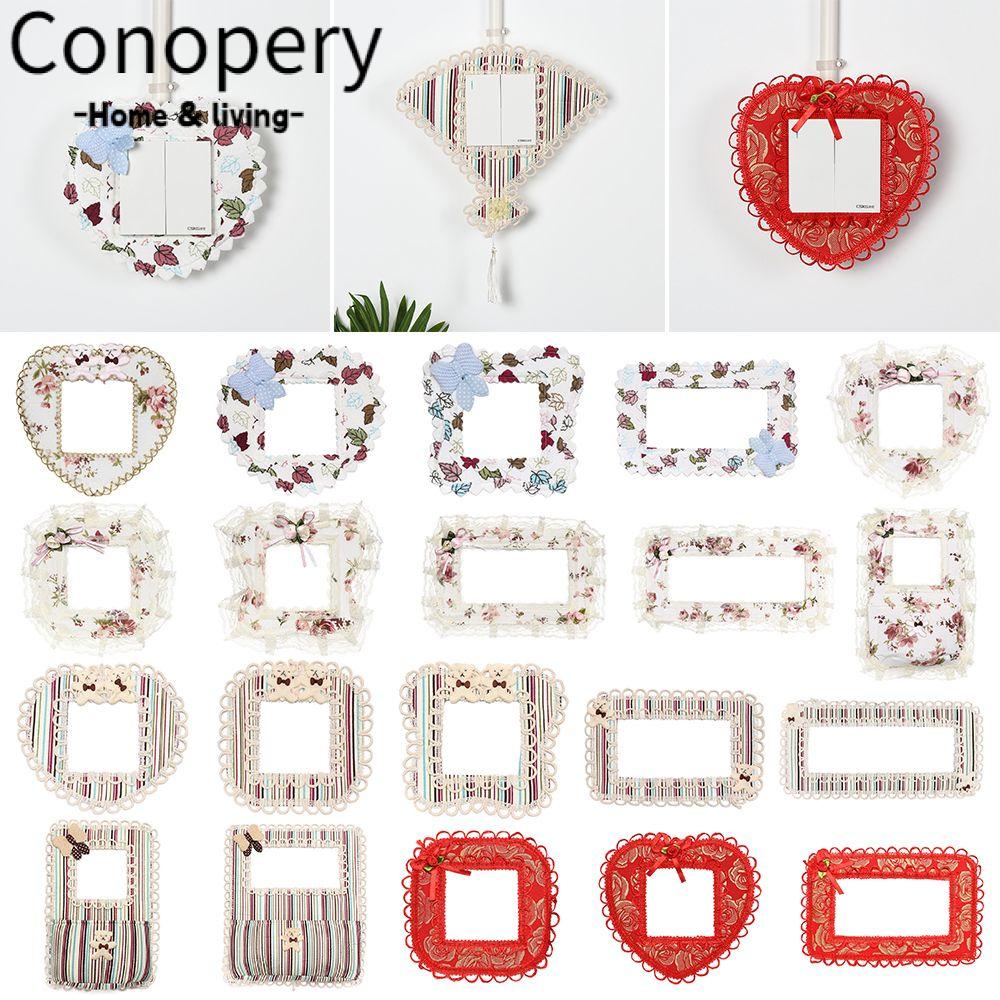 CONOPERY Vỏ Bọc Bảo Vệ Công Tắc Đèn Tự Dính Thiết Kế Đơn Giản Trang Trí Nhà Cửa