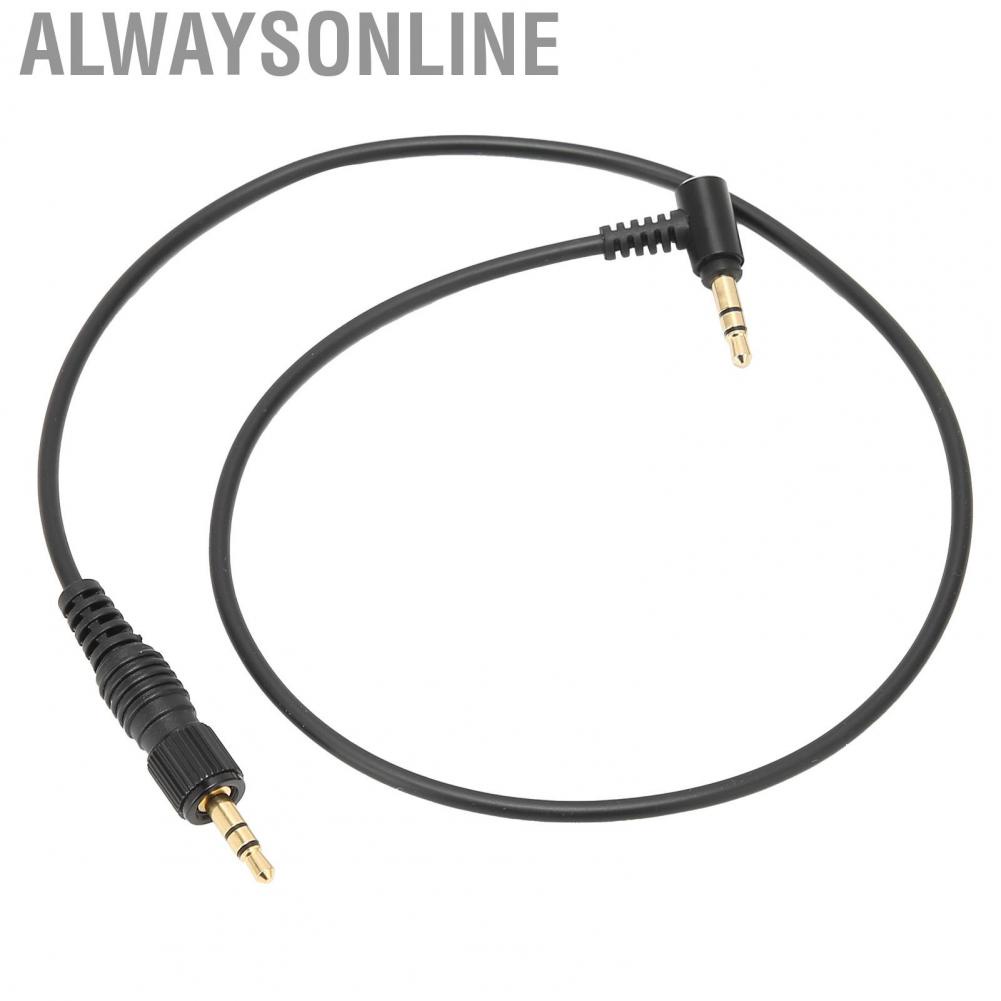 Alwaysonline Microphone Cable Headphone Audio 3.5mm with Gold Plated Connectors for Car Speaker Recorder