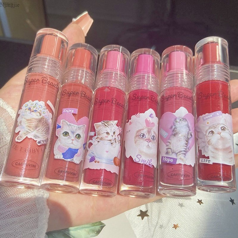 Son Bóng Cappuvinini Cat Lip Gloss Làm mềm Căng Mọng Môi