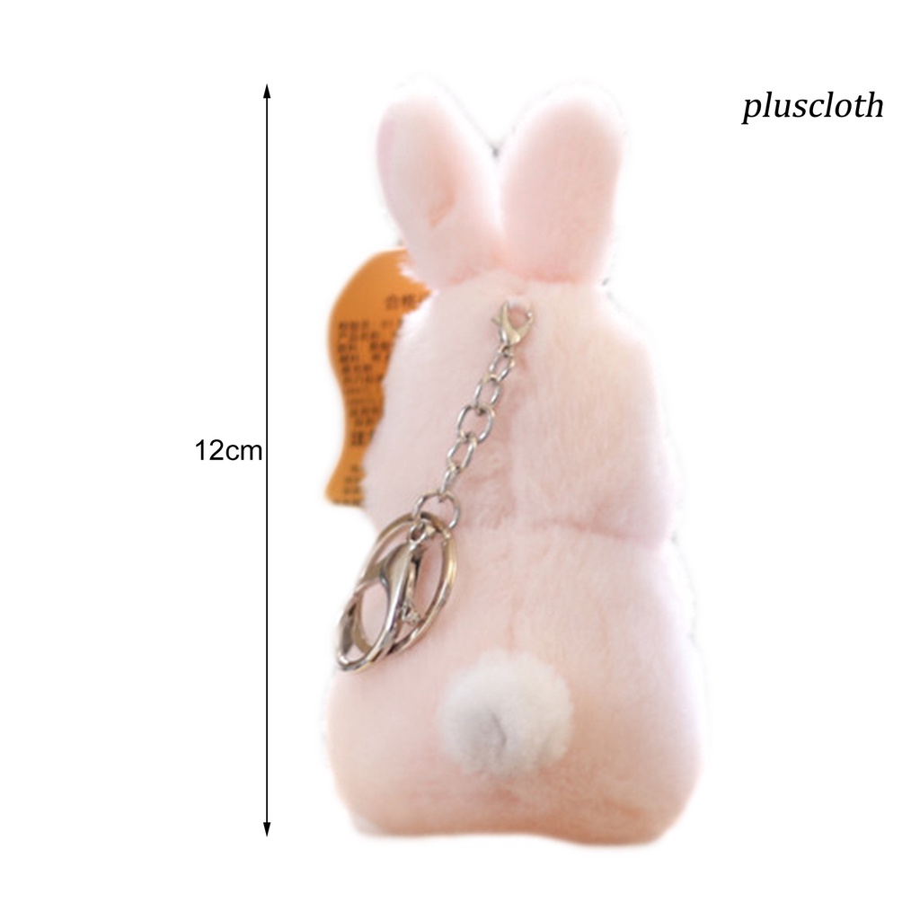 Thỏ Nhồi Bông 12cm Treo Móc Khóa Trang Trí Dễ Thương