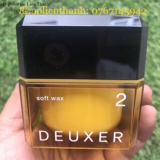 Wã tạo kiểu và giữ nếp nhẹ 003 Number Three Deuxer Soft Wax 2 80g (₫440.000 ₫310.000 30% GIẢM)