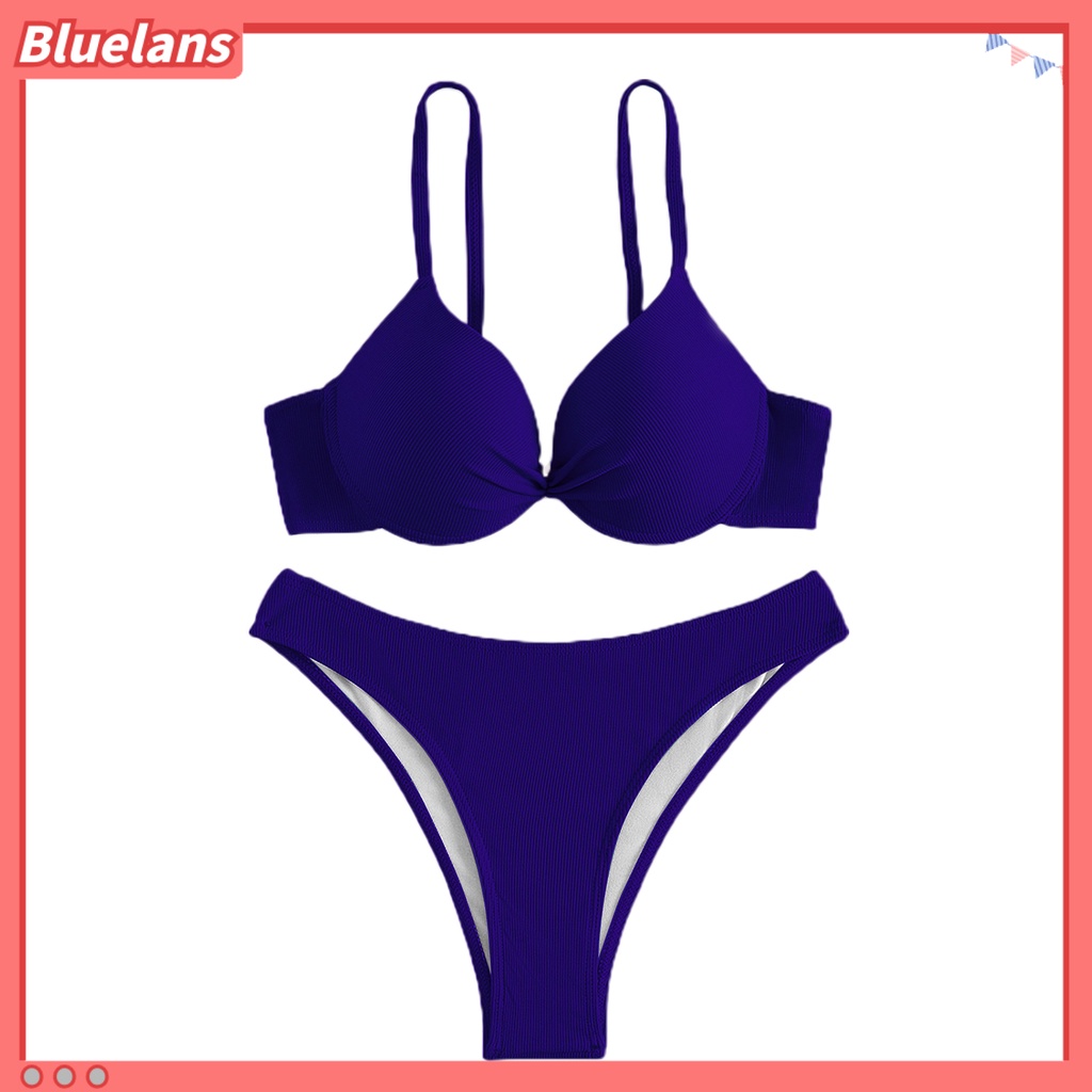 Bộ Đồ Bơi 2 Mảnh Màu Sắc Thời Trang Mùa Hè Cho Nữ