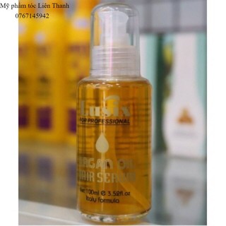 DẦU DƯỠNG TÓC LUSIX ARGAN OIL HAIR SERUM PHỤC HỒI TÓC HƯ TỔN MỀM MƯỢT THƯƠNG HIỆU: LUSIX DUNG TÍCH: 100ML