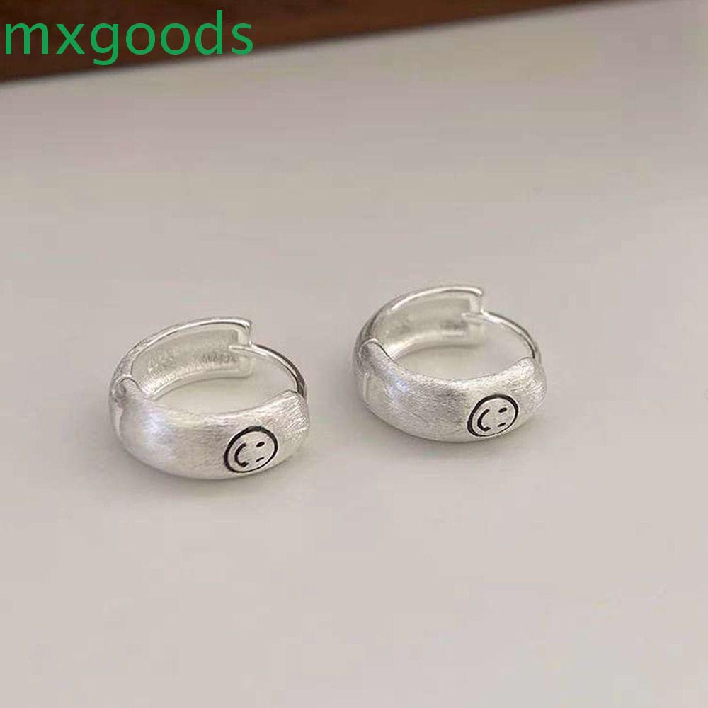 MXGOODS Bông Tai Hình Tròn Đơn Giản Phong Cách Hàn Quốc Thời Trang Cho Nữ