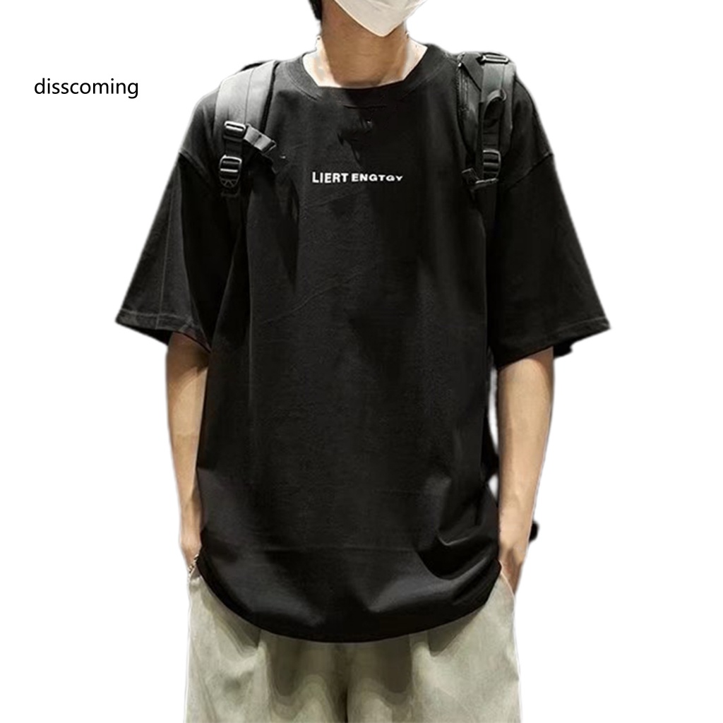 Băng Đô SL SL SL SL SL| Áo Thun Cổ Tròn Vải Mềm In Chữ Phong Cách Hip Hop Thời Trang Mùa Hè Cho Nam