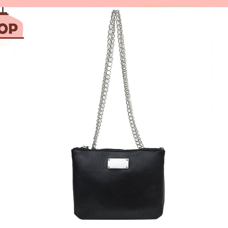 Túi Xách Da PU Dáng Vuông Màu Trơn Thời Trang Cho Nữ