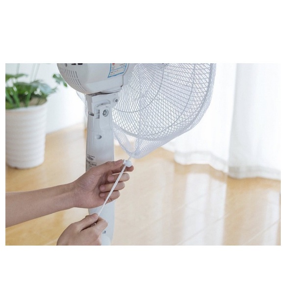 Lưới bọc quạt an toàn cho bé có dây rút cố định, mẫu hoạt hình dễ thương