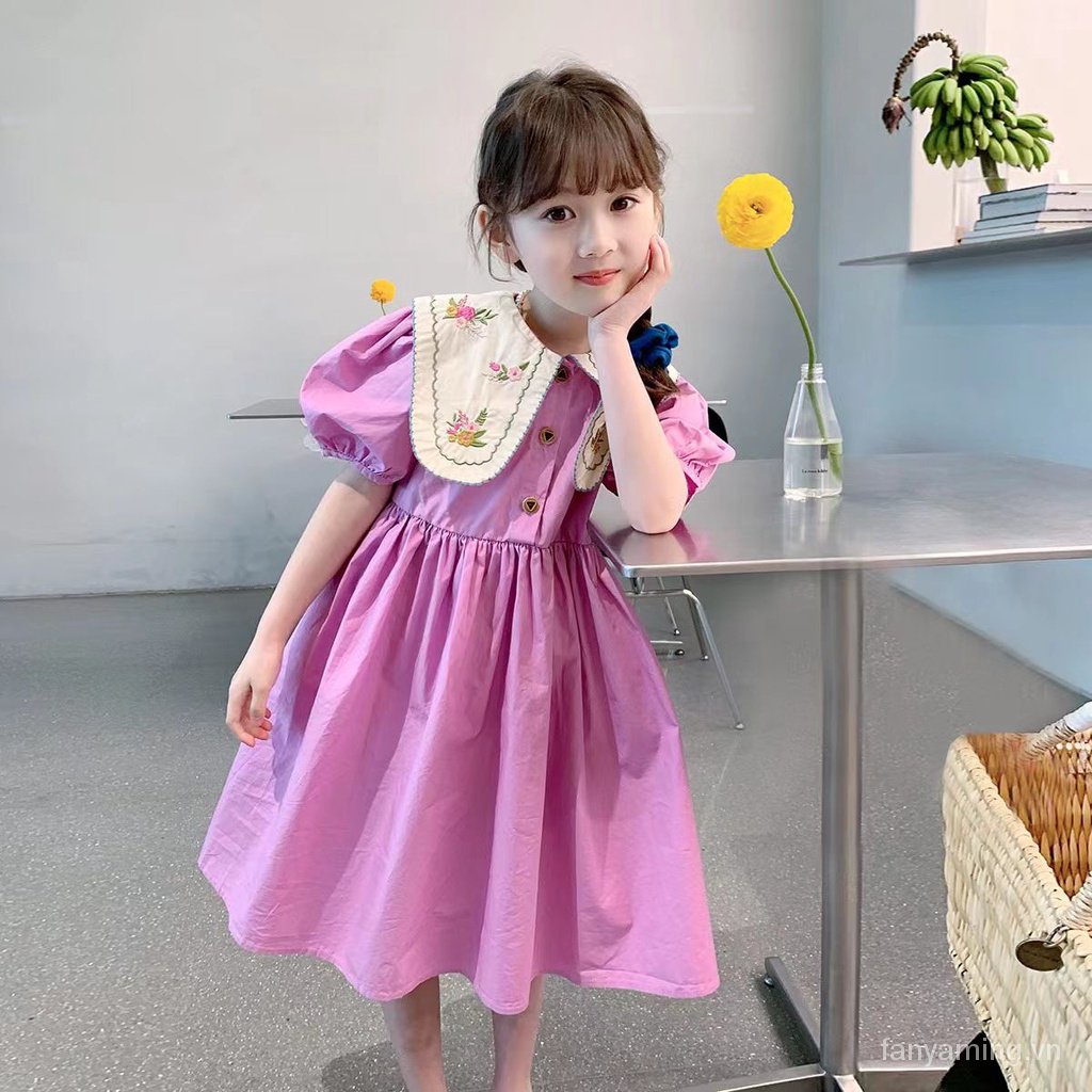 Đầm Công Chúa Phong Cách Phương Tây Thời Trang Mùa Hè 2023 Mới Cho Bé Gái