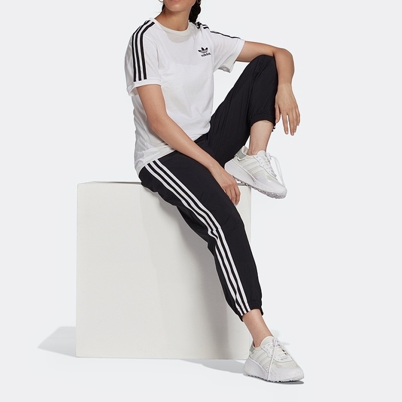 Quần jogger Kẻ Sọc Thêu logo adidas Co Giãn Thoáng Khí Nhanh Khô Dành Cho Nam Và Nữ