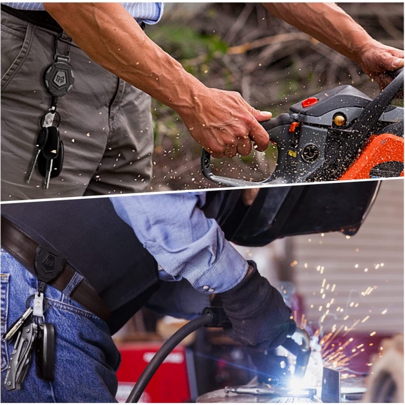 Giá Đỡ Huy Hiệu ID Bằng Hợp Kim Kẽm Nâng Cấp Có Thể Thu Gọn (Không Có logo)