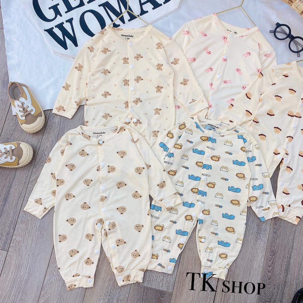Sleepsuit chất petit siêu mát cùng hoạ tiết hàn quốc cho bé trai/bé gái