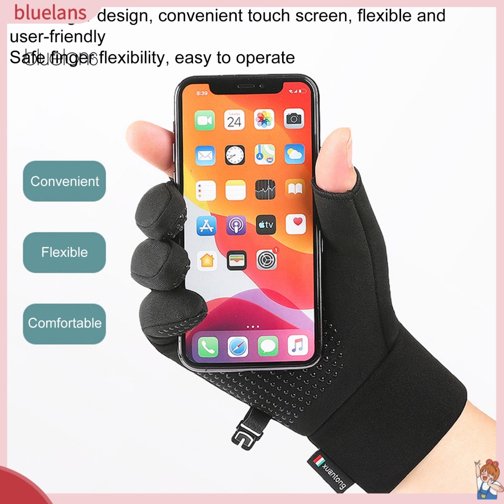 1 Đôi Găng Tay Lái Xe Dày Dặn Chống Gió Giữ Ấm Chống Mài Mòn