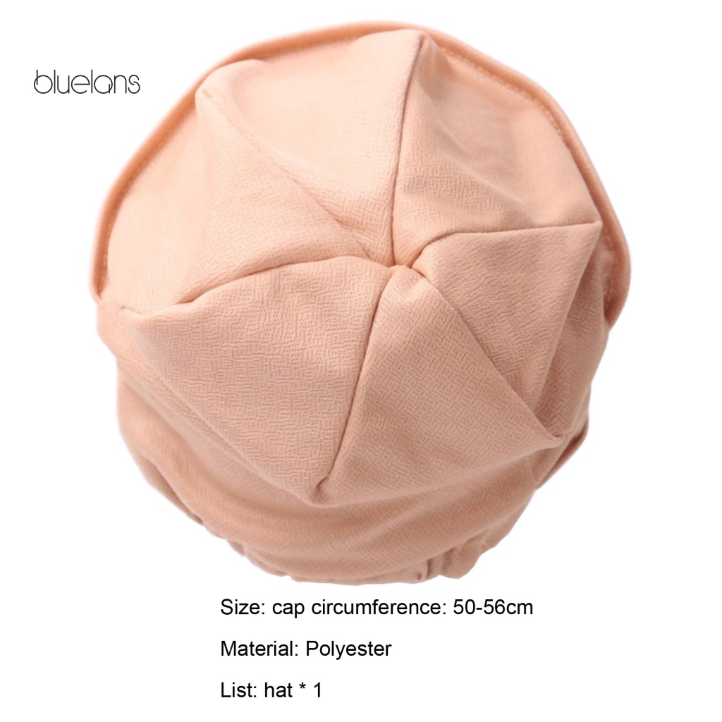 Bluelans Mũ Nồi Hai Lớp Màu Trơn Phong Cách Ấn Độ Cho Nữ Mặc Hàng Ngày