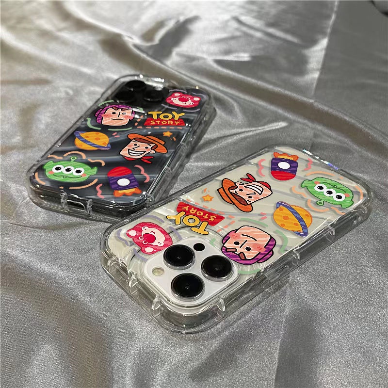 Ốp Điện Thoại Dẻo Trong Suốt Họa Tiết Hoạt Hình Toy Story Cho iPhone14promax 1312 / 11 7 / 8plus xr / sins 8I96