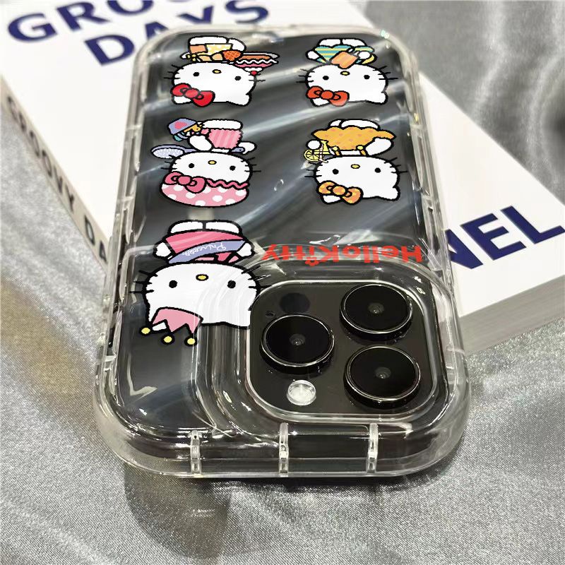 Ốp Điện Thoại Dẻo Họa Tiết Hoạt Hình Dễ Thương Chống Sốc Cho iPhone12 11Kitty14Promax 8Plus 137