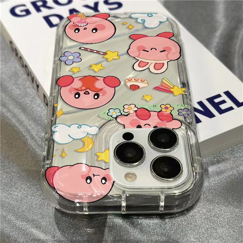 Ốp Điện Thoại Mềm Trong Suốt Hình Ngôi Sao Kirby Dễ Thương Cho iPhone14promax 1312 / 11 7 / 8plus xr / sins ERC3