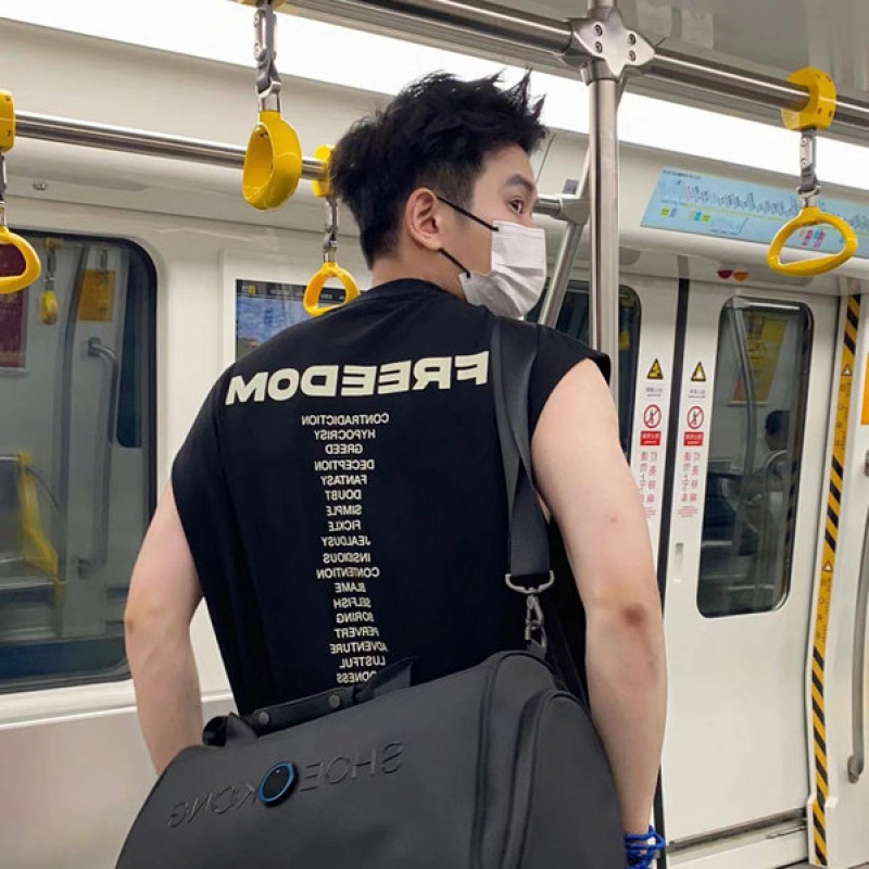 Áo Thun Thể Thao Sát Nách Dáng Rộng Thời Trang Mùa Hè 2023 Mới Cho Nam