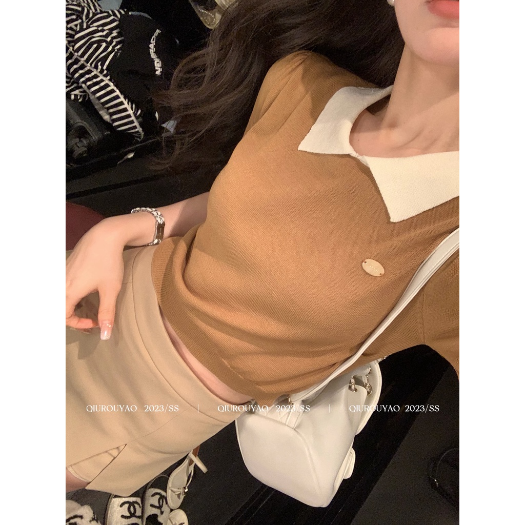 Áo Thun 100% Cotton Tay Ngắn Phong Cách Hàn Quốc Cho Nữ