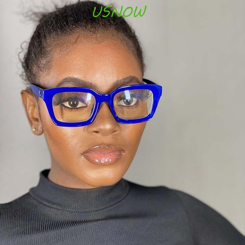USNOW Kính Chống Bức Xạ Gọng Lớn Dày Dặn Trong Suốt Phong Cách Hàn Quốc Thời Trang Cho Nữ