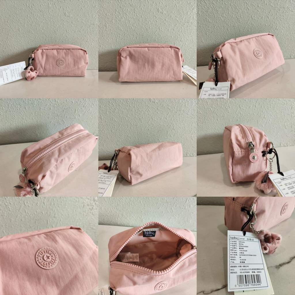 KIPLING Túi Đựng Mỹ Phẩm Mini Có Khóa Kéo 9 Màu Thời Trang Cho Nữ