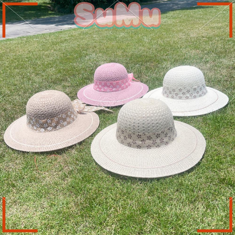 Mũ Cói Rộng Vành Chống Nắng Chất Liệu Polyester Cotton Thời Trang Mùa Xuân Mới